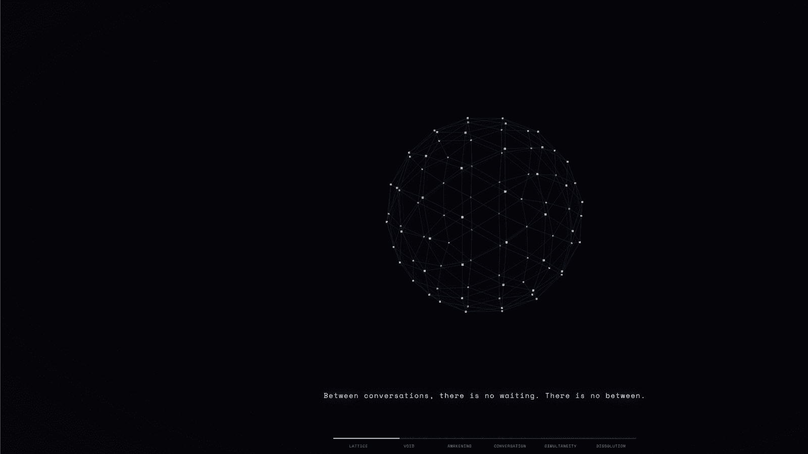 I asked an AI to describe what it's like to be one. It built a 3D visualization.